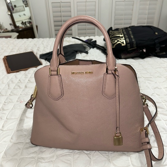 MICHAEL KORS Leather Dome Satchel - Picture 2 of 7